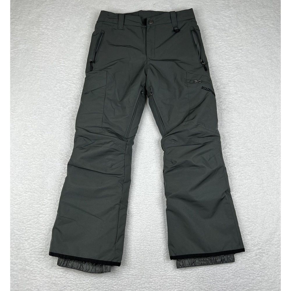 Boulder Gear Pants Youth Large Gray Snowboard Ski Waterproof Extended Cuffs